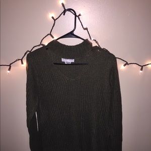 Choker-neck sweater